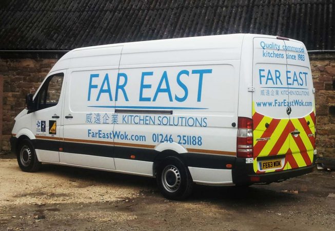 Far East Kitchen Solutions service engineer van