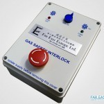 Gas interlock control panel for catering