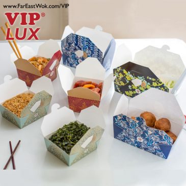 VIP Lux card food container box