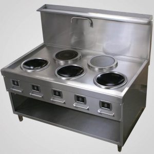 Induction triple wok range compact single phase IW21